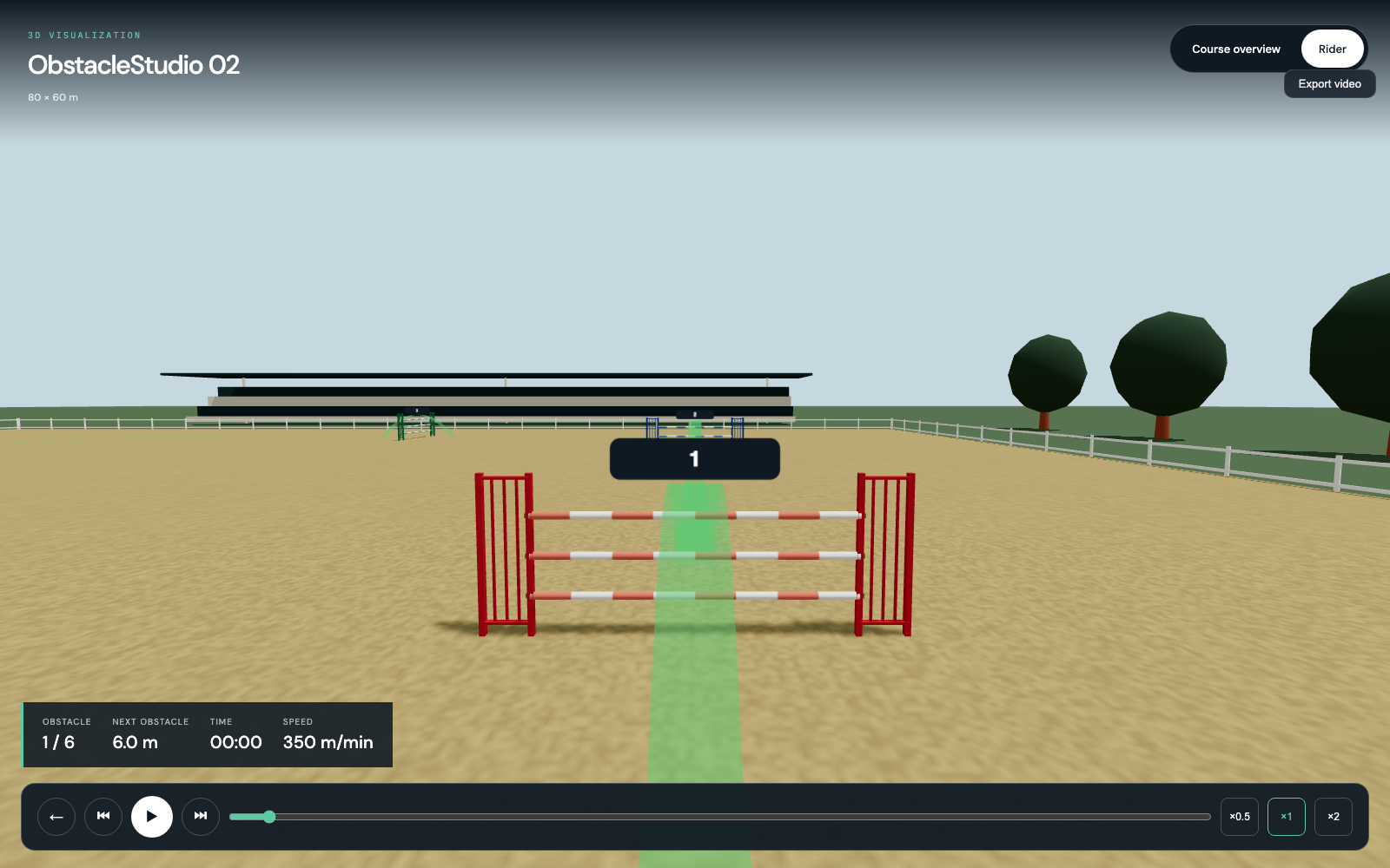 3D course visualisation